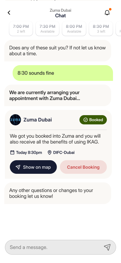 Concierge chat
